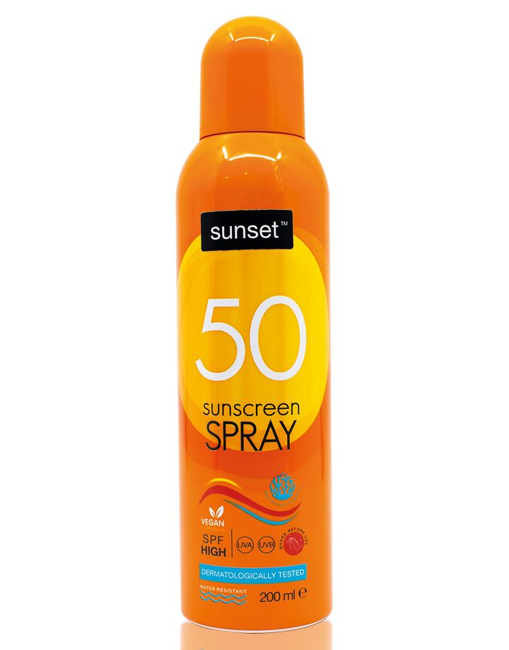 Sunset 50 Spf Sunscreen Spray 200Ml