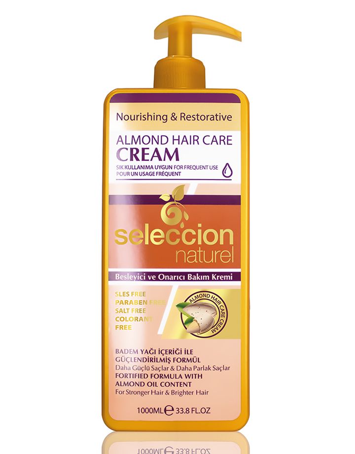 Seleccion Naturel 1000Ml Sac Kremi Badem Yagi Ozlu