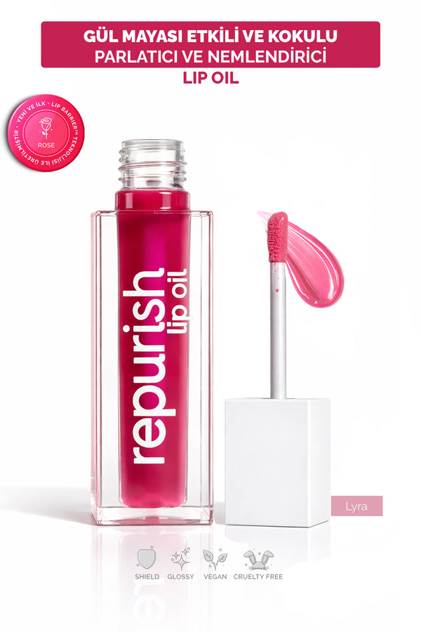 Gül Mayalı Dudak Bakım Yağı (Lip Oil) - Lyra