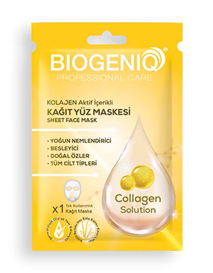 Biogeniq Beauty Kagit Maske Kolajen 25 Gr