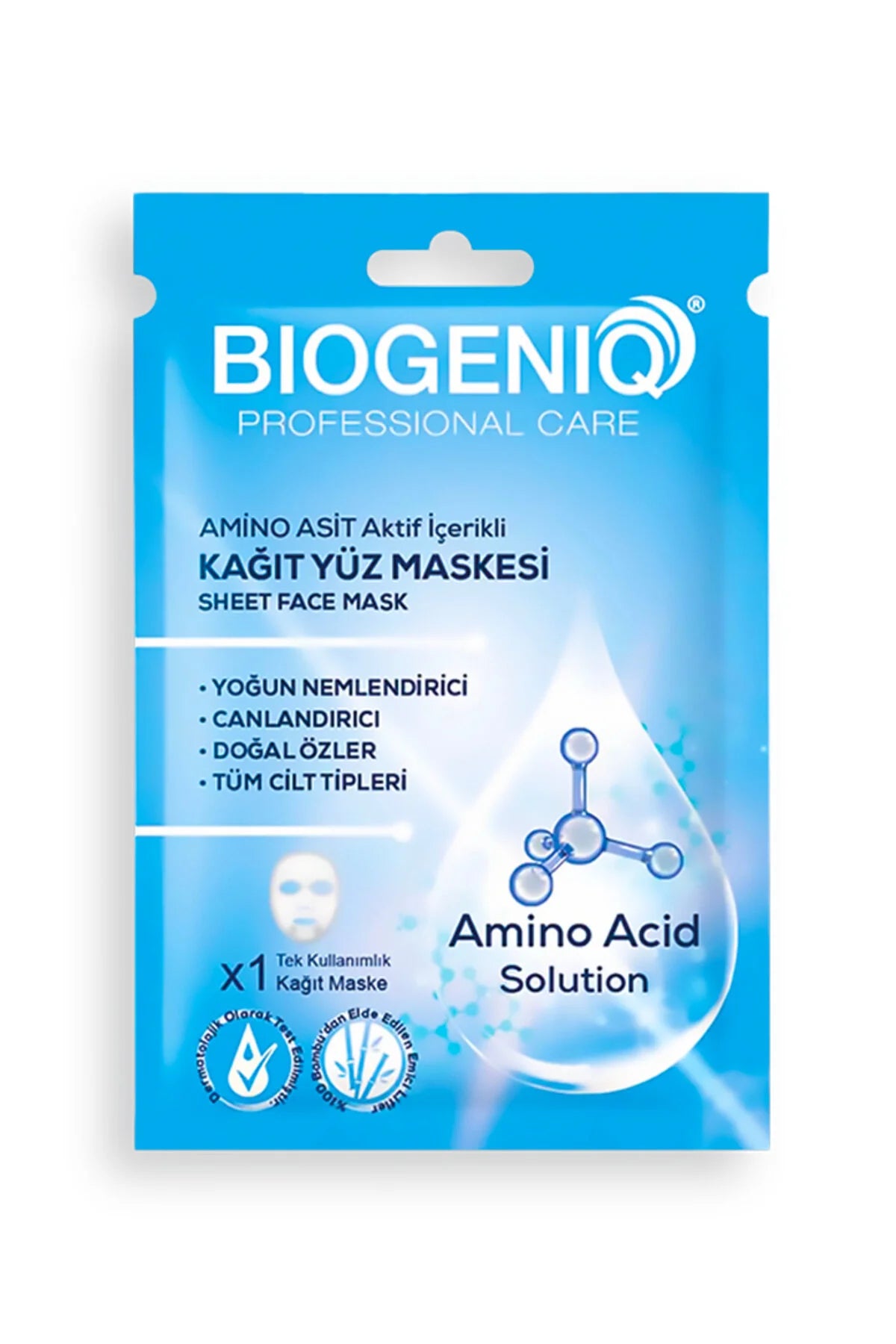 Maskesi 25 Gramino Asit Içerikli Kağıt Yüz