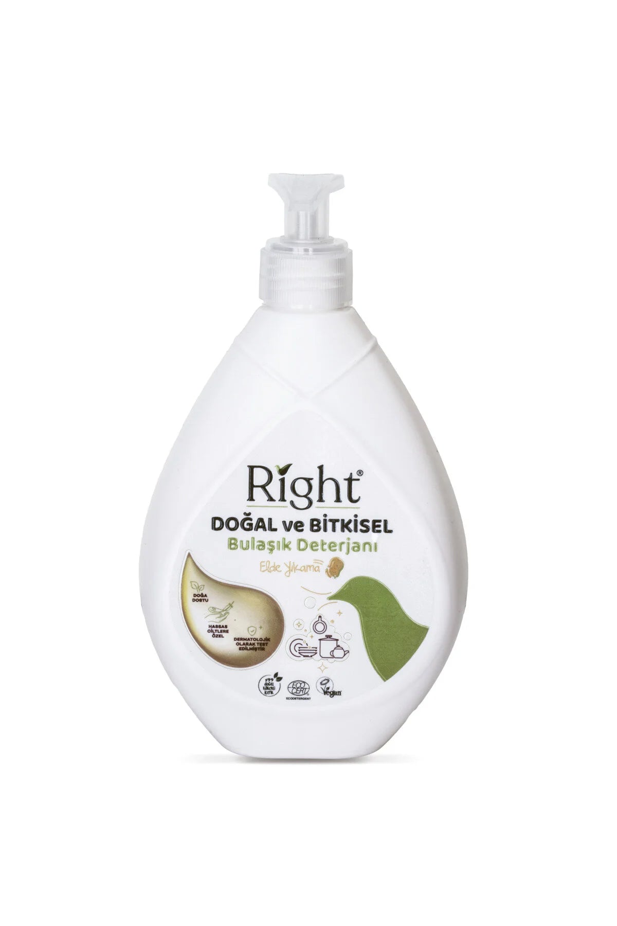 Doğal Ve Bitkisel Bulaşık Deterjanı 600 Ml (Ecocert Doğal Deterjan Vegan Sertifikali)