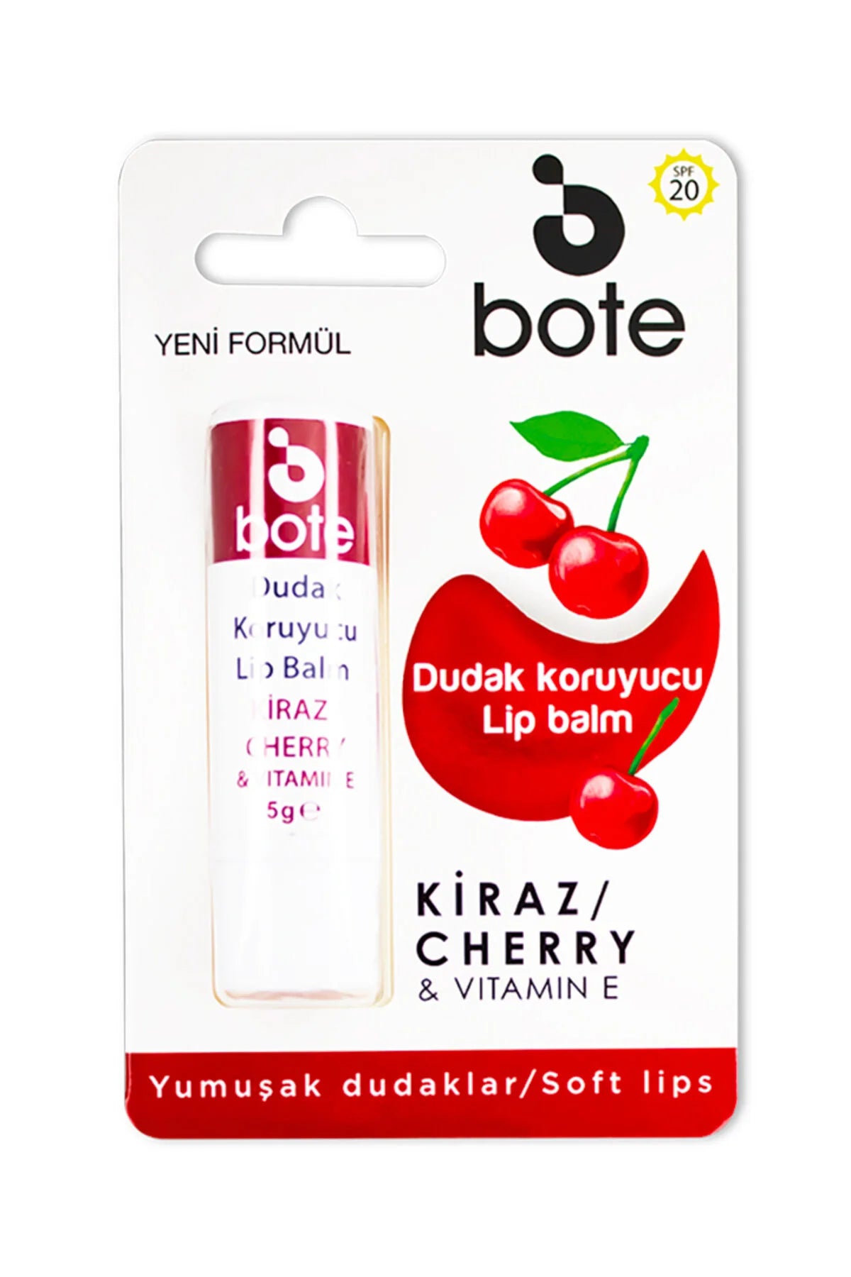 Kiraz Aromalı Dudak Koruyucu Lip Balm 5 Gr
