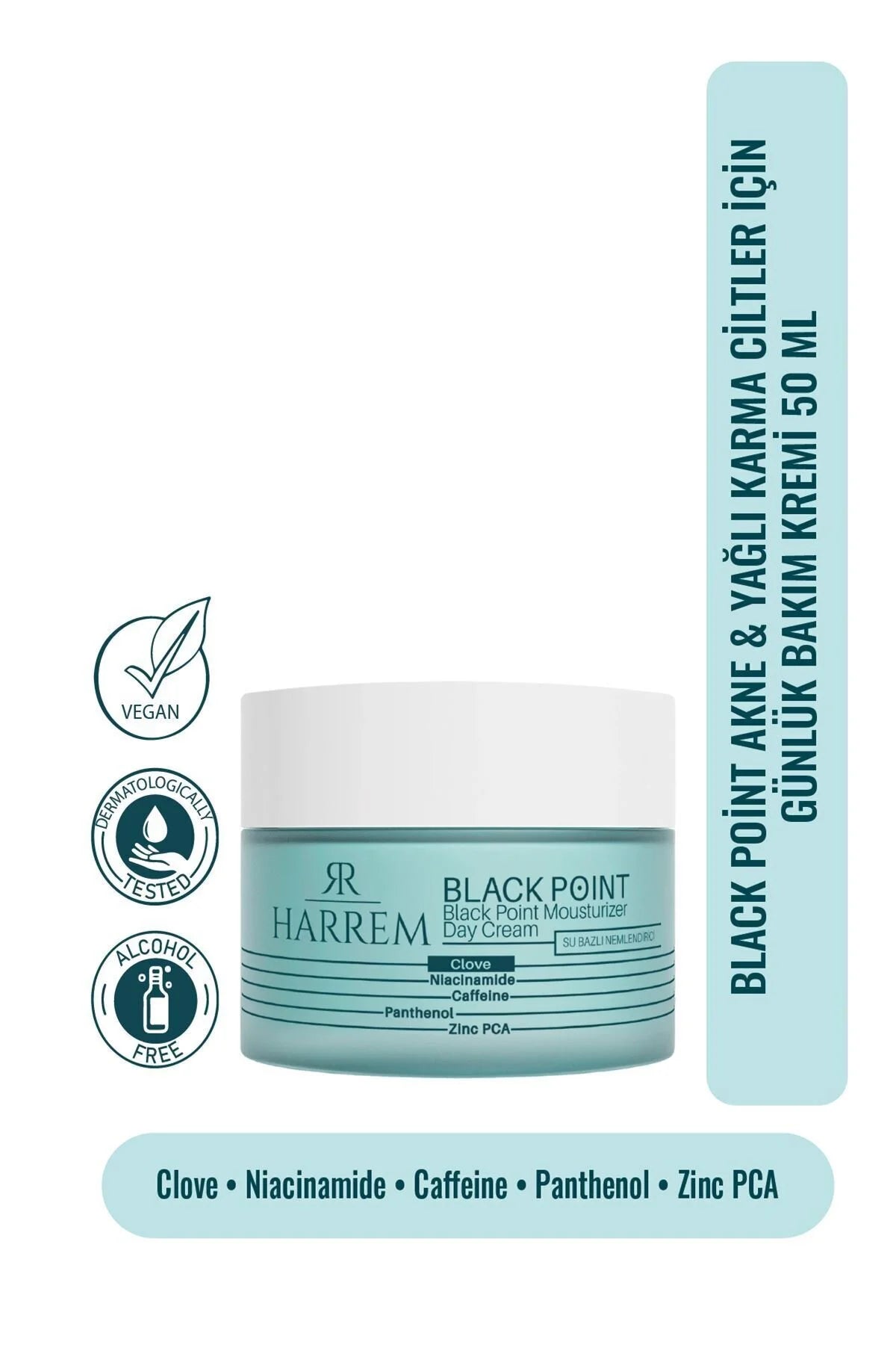 Akneli & Yağlı Karma Ciltler Için Günlük Bakım Kremi Black P.int 50 Ml