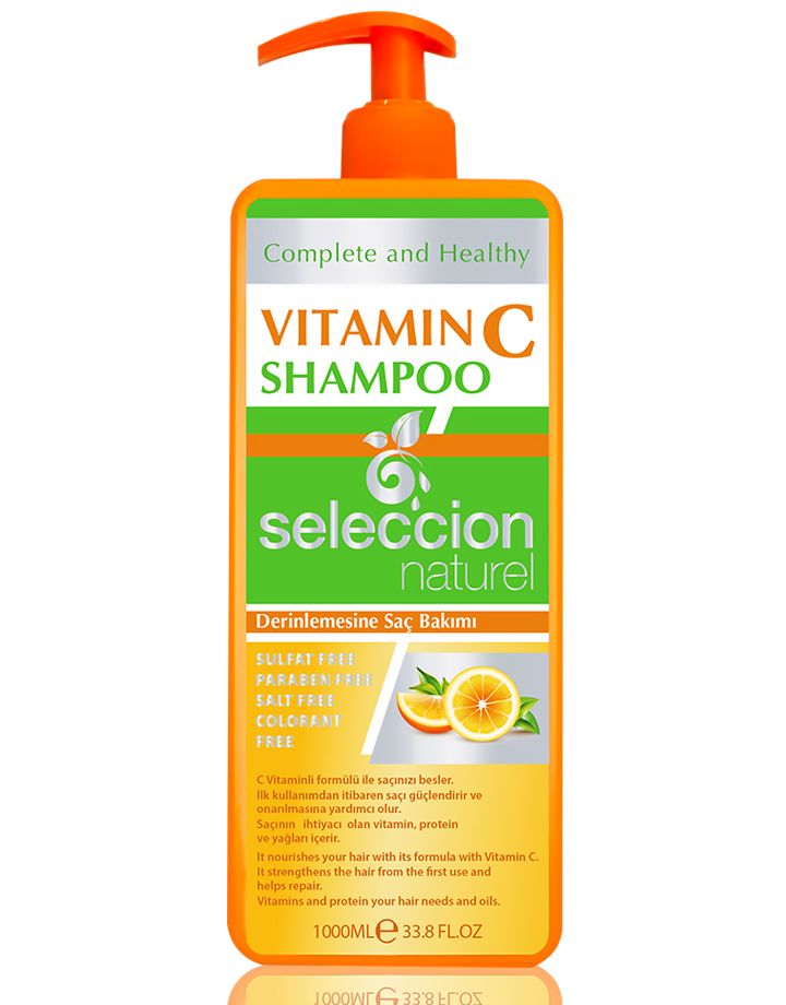 Seleccion Naturel 1000Ml Vitamin C Shampoo Derinlemesine Saç Bakim Şampuani
