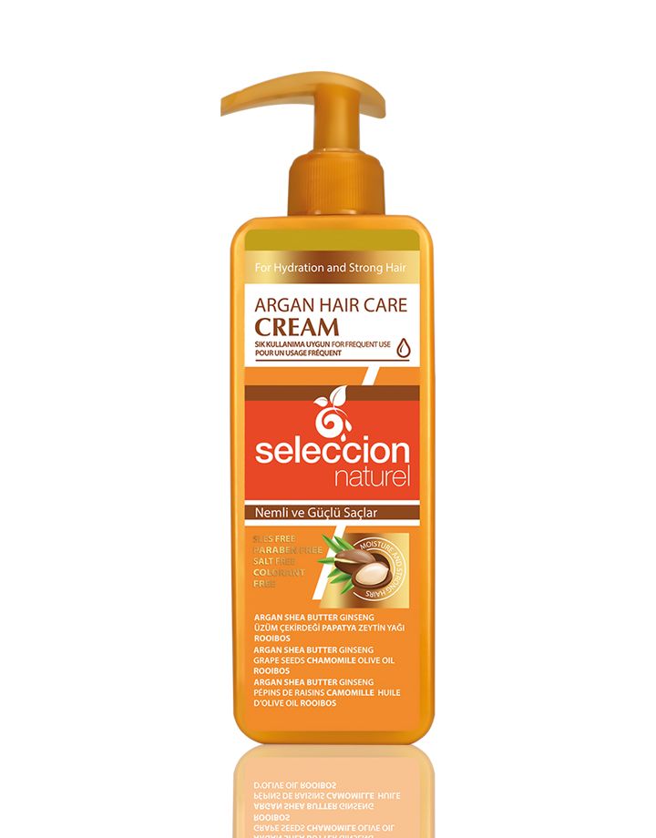 Seleccion Naturel 500Ml Argan Hair Care Cream Nemli Ve Güçlü Saçlar