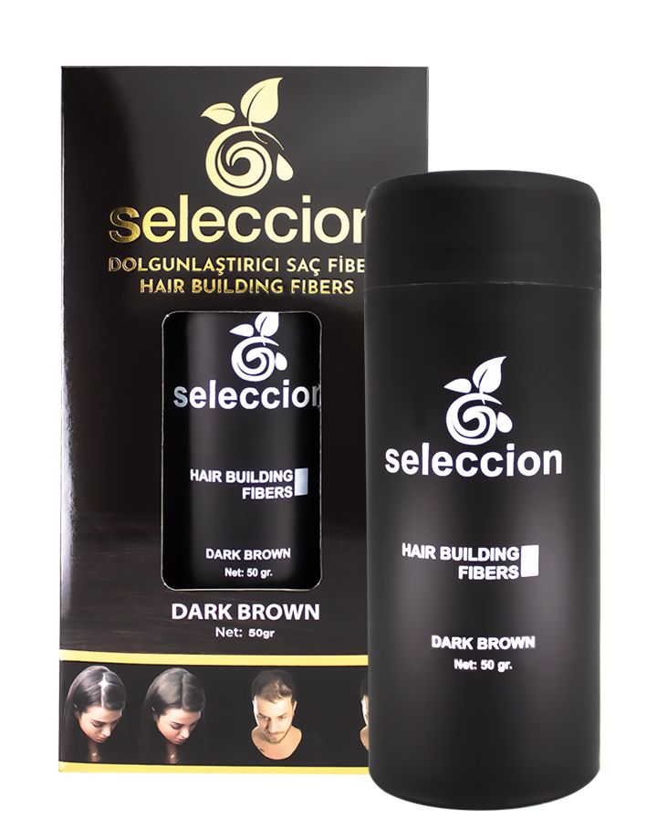 Seleccion Hair Building Fibers - Dark Brown