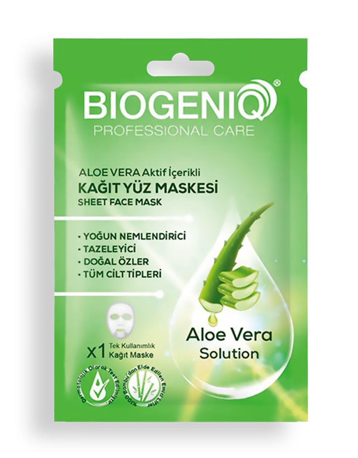Biogeniq Beauty Kagit Maske Aloevera 25 Gr