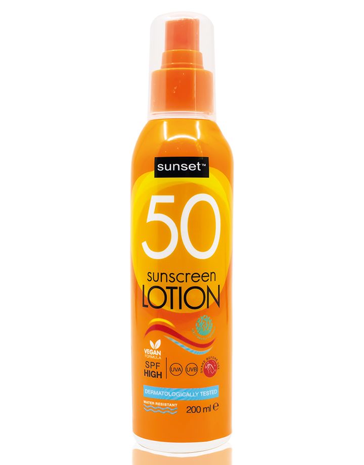 Sunset 50 Spf Sunscreen Lotion 200Ml