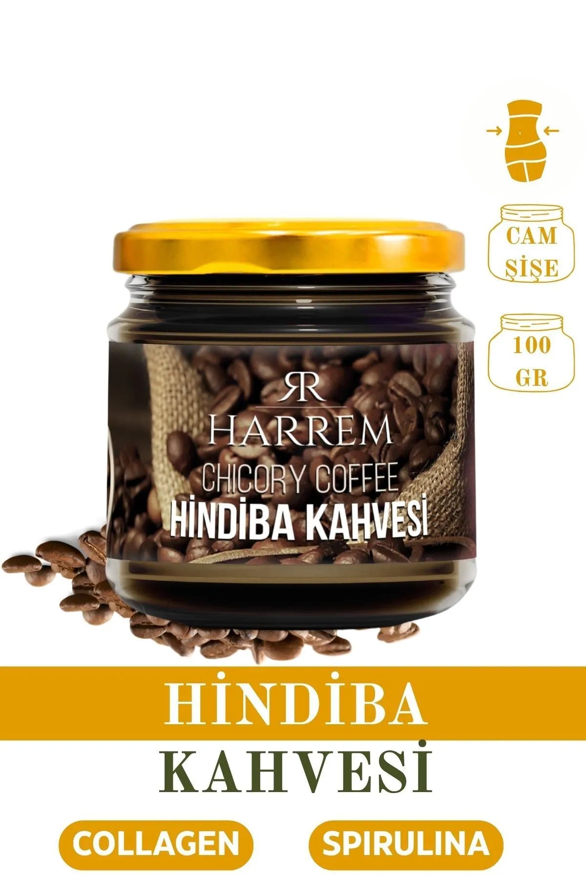 Hindiba Kahvesi - Kolajen Ve Spirulina İçeren Detox Kahve 100Gr