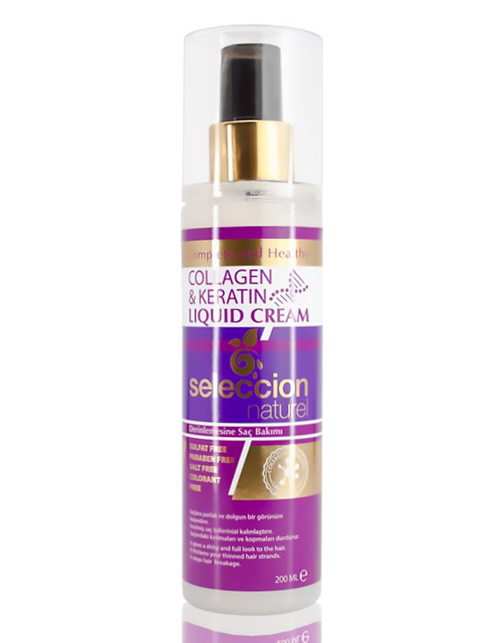Seleccion Naturel 200Ml Collagen & Keratin Liquid Cream Derinlemesine Sivi Saç Kremi
