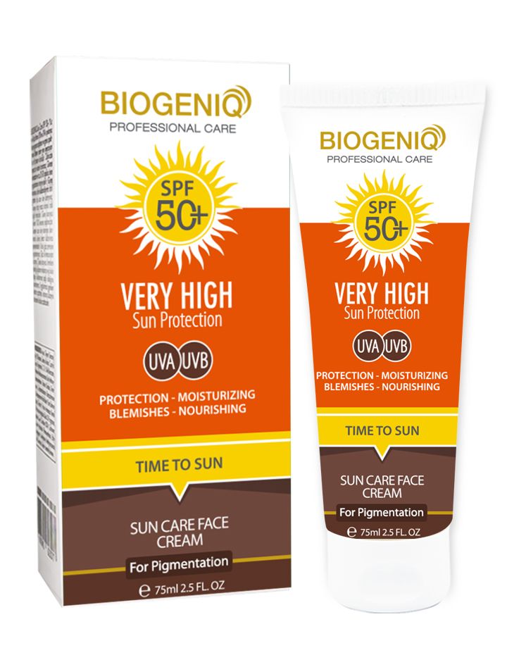 Biogeniq Professional Care High Sun Prptetection Spf 50 Sun Care Cream 75 Ml Leke Karşiti