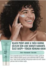 Akneli&yağlı Ciltler Leke Karşıtı Yüksek Koruyucu Yağsız Spf50 Uva/uvb Güneş Kremi 50 ml Black P.in