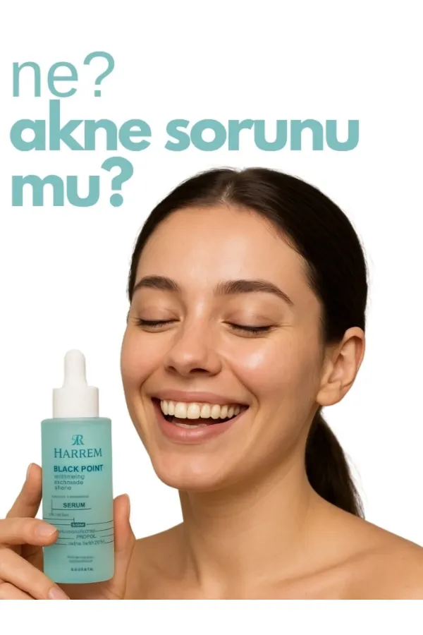Akneli&Yağlı Cilt Tipleri İçin Niacinamide İçeren Cilt Bakım Serumu 30 ML Black P.int